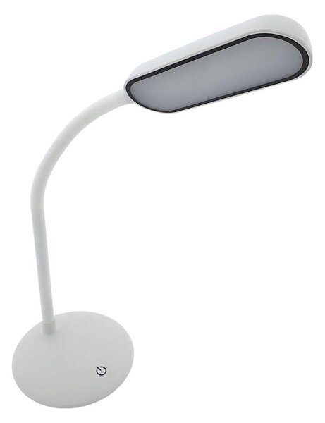 LED dotyková stmievateľná flexibilná stolná lampa LED/6W/5V USB 1200 mAh biela
