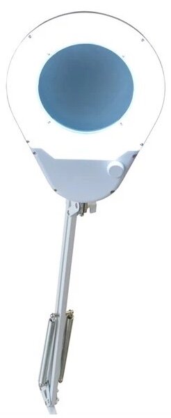 LED Stolná lampa s lupou LED/9W/230V biela/chróm