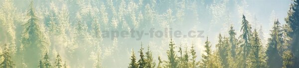 Samolepiace tapety za kuchynskú linku, rozmer 260 cm x 60 cm, hmla nad lesom, DIMEX KI-260-141