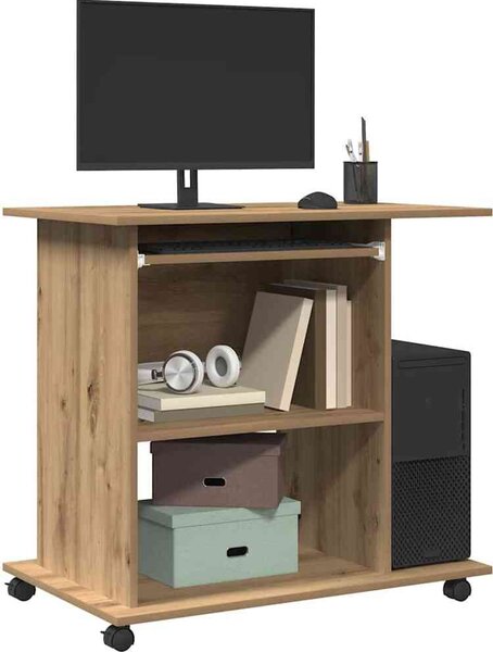 Maison Exclusive - písací stôl Artisan z dubového dreva 80x50x75 cm drevený materiál