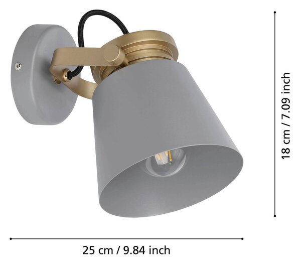 BODOVÉ SVIETIDLO, 28 W/E27, 18/15/20 cm Eglo - Online Only bytové doplnky, Online Only