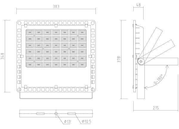 APLED - LED Vonkajší reflektor PRO LED/150W/230V IP66 15000lm 6000K