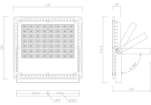 APLED - LED Vonkajší reflektor PRO LED/200W/230V IP66 20000lm 6000K