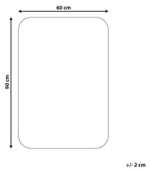 Kúpeľňová predložka sivá mikrovlákno 60 x 90 cm protišmyková podložka mäkký kúpeľňový koberec