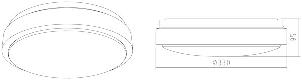 APLED - LED Stropné svietidlo LENS R TRICOLOR LED/12W/230V IP41 825lm