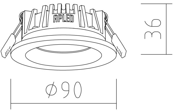 APLED - LED Podhľadové RONDO WOODLINE LED/3W/230V 3000K pr. 9 cm borovica masív