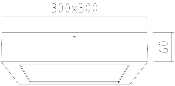 APLED - LED Stropné svietidlo QUADRA LED/24W/230V dub