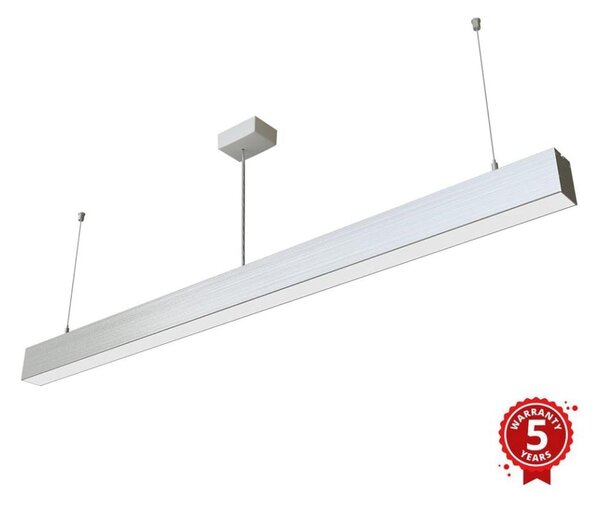 APLED - LED Luster na lanku LOOK LED/46W/230V 4000K 120 cm strieborná