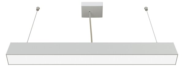 APLED - LED Luster na lanku LOOK LED/23W/230V 4000K 60 cm strieborná