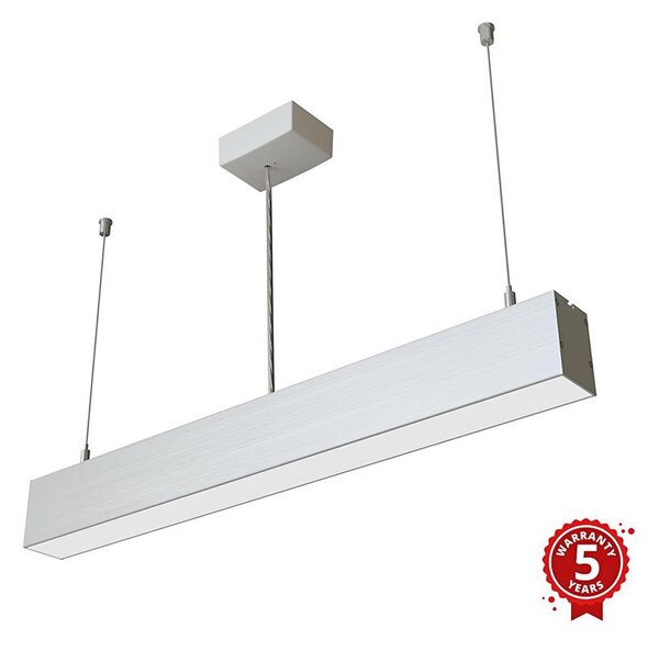 APLED - LED Luster na lanku LOOK LED/23W/230V 4000K 60 cm strieborná