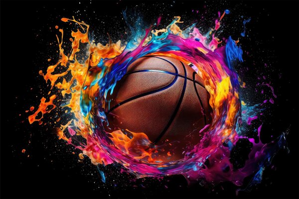 Dekoratívny magnetický kryt na radiátor pre tínedžerskú izbu Basketbal 60x100cm