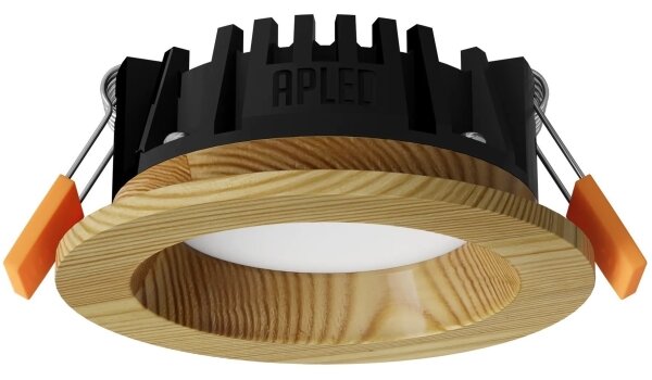 APLED - LED Podhľadové RONDO WOODLINE LED/3W/230V 3000K pr. 9 cm borovica masív