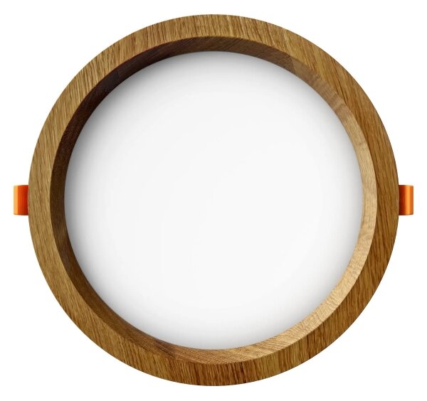 APLED - LED Podhľadové RONDO WOODLINE LED/12W/230V 3000K pr. 20 cm dub masív