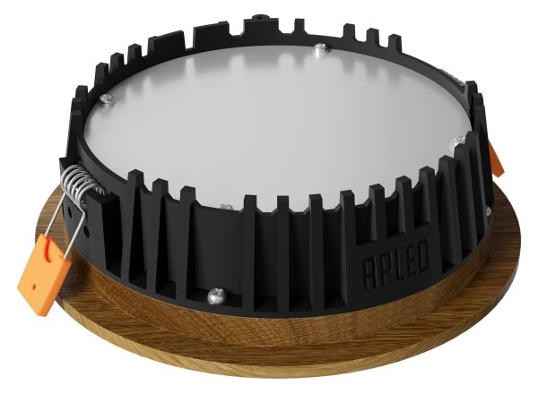 APLED - LED Podhľadové RONDO WOODLINE LED/6W/230V 4000K pr. 15 cm dub masív