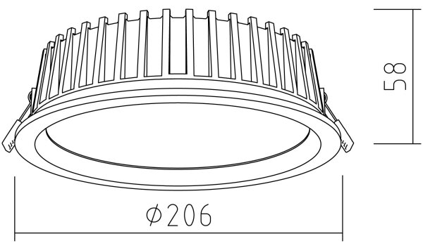 APLED - LED Podhľadové RONDO WOODLINE LED/12W/230V 3000K pr. 20 cm dub masív