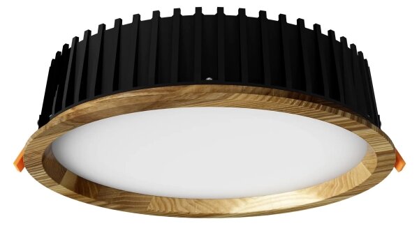 APLED - LED Podhľadové RONDO WOODLINE LED/18W/230V 4000K pr. 26 cm jaseň masív
