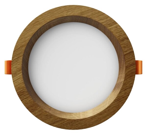 APLED - LED Podhľadové RONDO WOODLINE LED/6W/230V 4000K pr. 15 cm dub masív