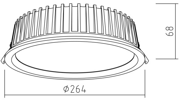 APLED - LED Podhľadové RONDO WOODLINE LED/18W/230V 4000K pr. 26 cm dub masív