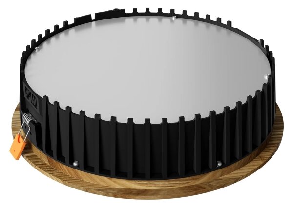 APLED - LED Podhľadové RONDO WOODLINE LED/18W/230V 3000K pr. 26 cm jaseň masív