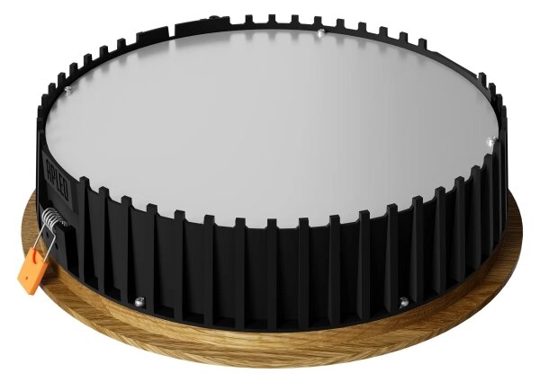 APLED - LED Podhľadové RONDO WOODLINE LED/18W/230V 4000K pr. 26 cm dub masív
