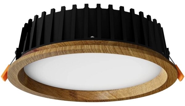 APLED - LED Podhľadové RONDO WOODLINE LED/12W/230V 3000K pr. 20 cm dub masív