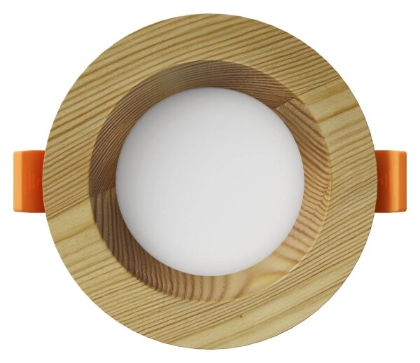 APLED - LED Podhľadové RONDO WOODLINE LED/3W/230V 3000K pr. 9 cm borovica masív