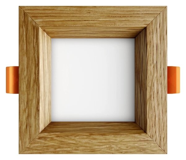 APLED - LED Podhľadové SQUARE WOODLINE LED/3W/230V 4000K 9x9 cm dub masív
