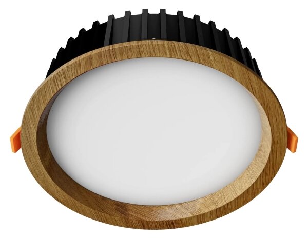 APLED - LED Podhľadové RONDO WOODLINE LED/12W/230V 3000K pr. 20 cm dub masív