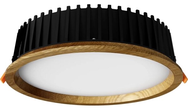 APLED - LED Podhľadové RONDO WOODLINE LED/18W/230V 4000K pr. 26 cm dub masív