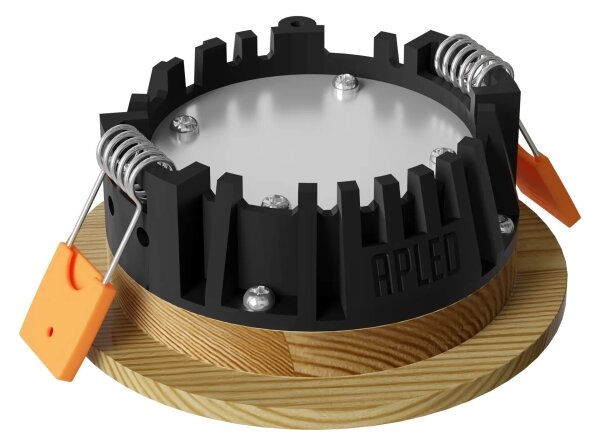 APLED - LED Podhľadové RONDO WOODLINE LED/3W/230V 3000K pr. 9 cm borovica masív
