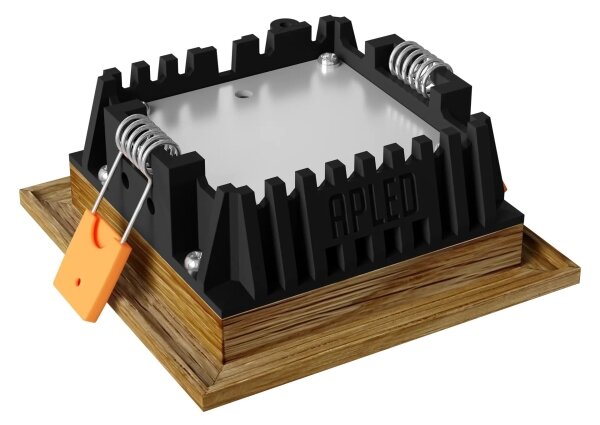 APLED - LED Podhľadové SQUARE WOODLINE LED/3W/230V 4000K 9x9 cm dub masív