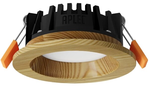 APLED - LED Podhľadové RONDO WOODLINE LED/3W/230V 4000K pr. 9 cm borovica masív
