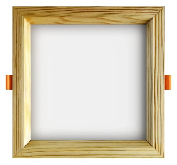 APLED-LED Podhľadové SQUARE WOODLINE LED/12W/230V 4000K 17x17 cm borovica masív