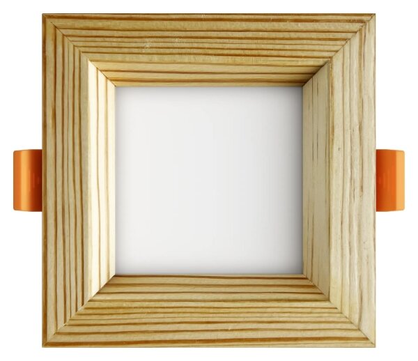 APLED - LED Podhľadové SQUARE WOODLINE LED/3W/230V 3000K 9x9 cm borovica masív