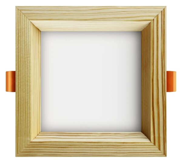APLED -LED Podhľadové SQUARE WOODLINE LED/6W/230V 4000K 12x12 cm borovica masív