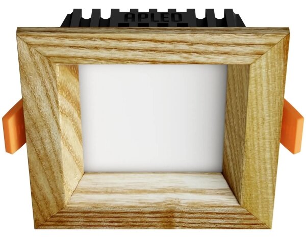 APLED - LED Podhľadové SQUARE WOODLINE LED/3W/230V 3000K 9x9 cm jaseň masív