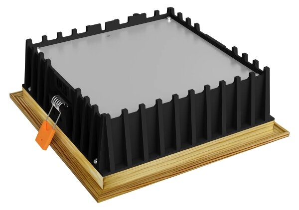 APLED-LED Podhľadové SQUARE WOODLINE LED/12W/230V 4000K 17x17 cm borovica masív