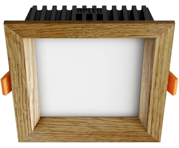 APLED - LED Podhľadové SQUARE WOODLINE LED/6W/230V 4000K 12x12 cm dub masív