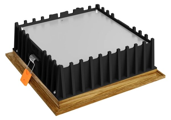 APLED - LED Podhľadové SQUARE WOODLINE LED/12W/230V 4000K 17x17 cm dub masív