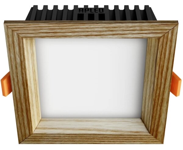 APLED - LED Podhľadové SQUARE WOODLINE LED/6W/230V 4000K 12x12 cm jaseň masív