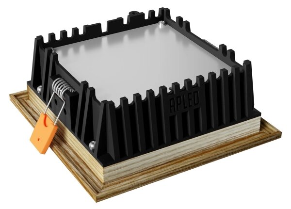 APLED - LED Podhľadové SQUARE WOODLINE LED/6W/230V 3000K 12x12 cm jaseň masív