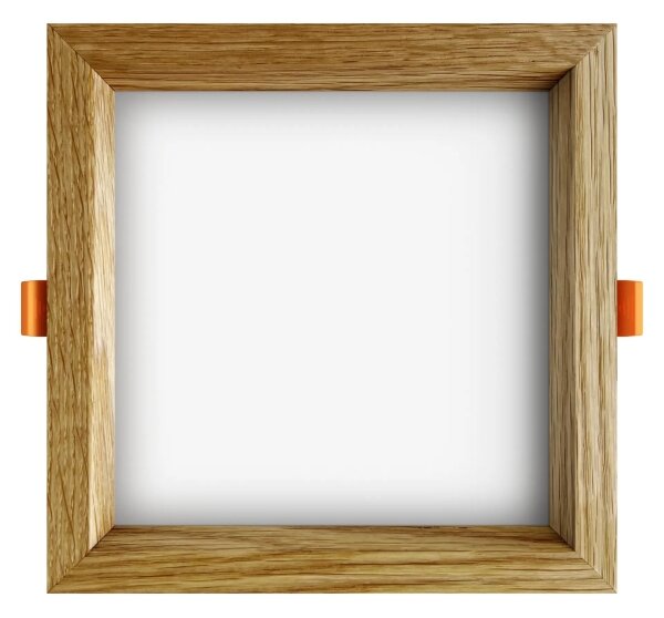 APLED - LED Podhľadové SQUARE WOODLINE LED/12W/230V 4000K 17x17 cm dub masív