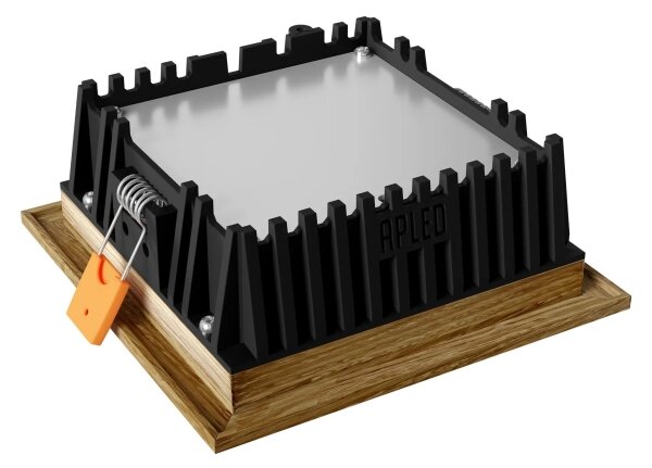 APLED - LED Podhľadové SQUARE WOODLINE LED/6W/230V 3000K 12x12 cm dub masív