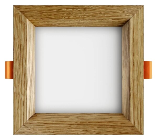 APLED - LED Podhľadové SQUARE WOODLINE LED/6W/230V 3000K 12x12 cm dub masív