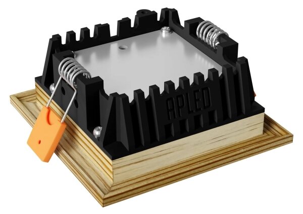 APLED - LED Podhľadové SQUARE WOODLINE LED/3W/230V 3000K 9x9 cm borovica masív
