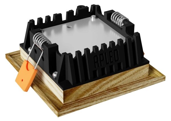 APLED - LED Podhľadové SQUARE WOODLINE LED/3W/230V 3000K 9x9 cm jaseň masív