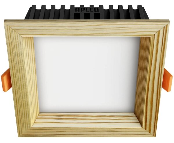 APLED -LED Podhľadové SQUARE WOODLINE LED/6W/230V 4000K 12x12 cm borovica masív