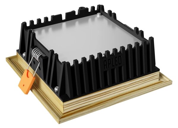 APLED -LED Podhľadové SQUARE WOODLINE LED/6W/230V 4000K 12x12 cm borovica masív