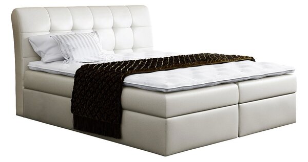 Mirjan24 Kontinentálna posteľ Limbo, Rozmer postele: 120x200, Dostupné poťahy: ekokoža Soft 017 (biela) 5902928362831