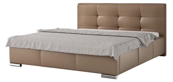 Mirjan24 Posteľ Landron, Rozmer postele: 140x200, Dostupné poťahy: ekokoža Soft 011 (čierna) 5902928367768